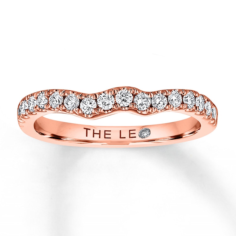 THE LEO Diamond Wedding Band 3/8 ct tw Round-cut 14K Rose Gold