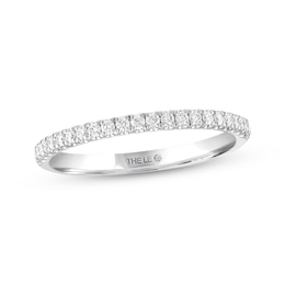 THE LEO Diamond Wedding Band 1/5 ct tw Round-cut 14K White Gold