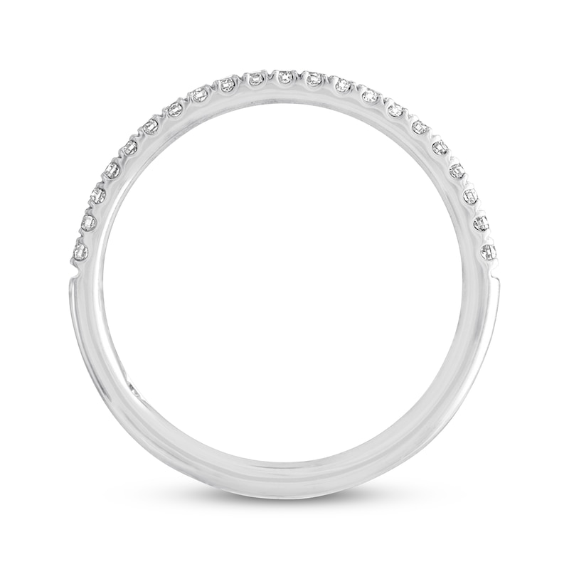 Main Image 3 of THE LEO Diamond Wedding Band 1/5 ct tw Round-cut 14K White Gold