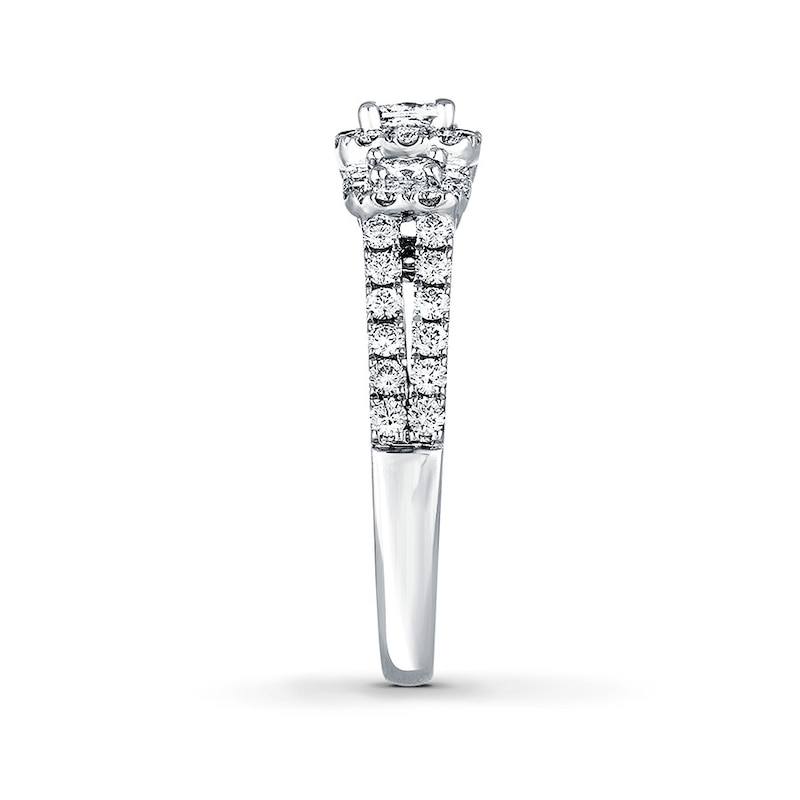 THE LEO Diamond Three-Stone Engagement Ring 7/8 ct tw 14K White Gold