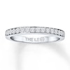Thumbnail Image 1 of THE LEO Diamond Wedding Band 1/4 ct tw Round-cut 14K White Gold
