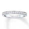 Thumbnail Image 0 of THE LEO Diamond Wedding Band 1/4 ct tw Round-cut 14K White Gold