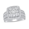Thumbnail Image 1 of Diamond Engagement Ring 2 ct tw Round & Baguette 10K White Gold