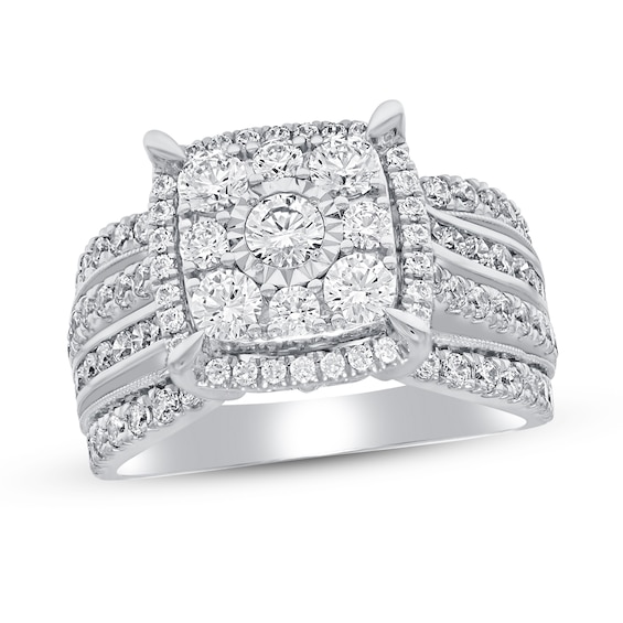 Adore Diamond Engagement Ring 2 ct tw Round-cut 10K White Gold