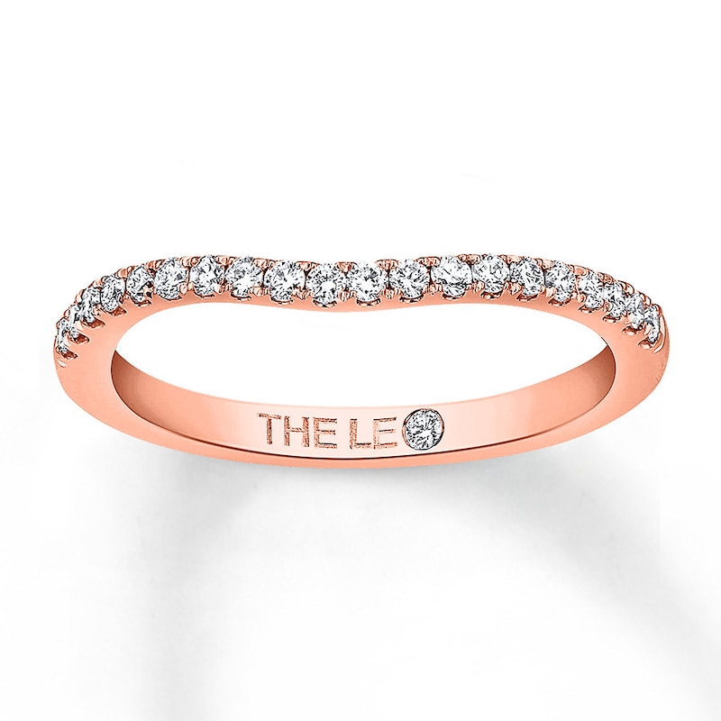 Main Image 1 of THE LEO Diamond Wedding Band 1/5 ct tw Round-cut 14K Rose Gold