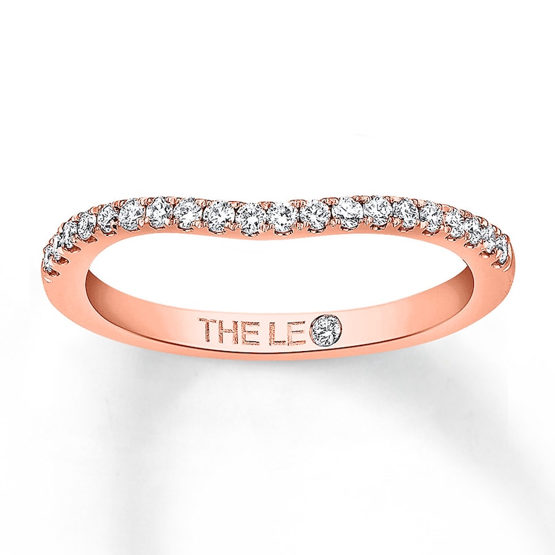 THE LEO Diamond Wedding Band 1/5 ct tw Round-cut 14K Rose Gold