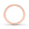 Thumbnail Image 2 of THE LEO Diamond Wedding Band 1/5 ct tw Round-cut 14K Rose Gold