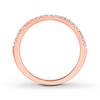 Thumbnail Image 1 of THE LEO Diamond Wedding Band 1/5 ct tw Round-cut 14K Rose Gold