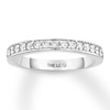 Thumbnail Image 1 of THE LEO Diamond Wedding Band 1/3 ct tw Round-cut 14K White Gold