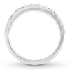 Thumbnail Image 1 of THE LEO Diamond Wedding Band 1/2 ct tw Round-cut 14K White Gold