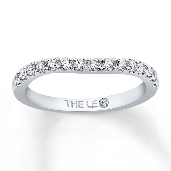 THE LEO Diamond Wedding Band 1/3 ct tw Round-cut 14K White Gold