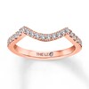 Thumbnail Image 1 of THE LEO Diamond Wedding Band 1/4 ct tw Round-cut 14K Rose Gold