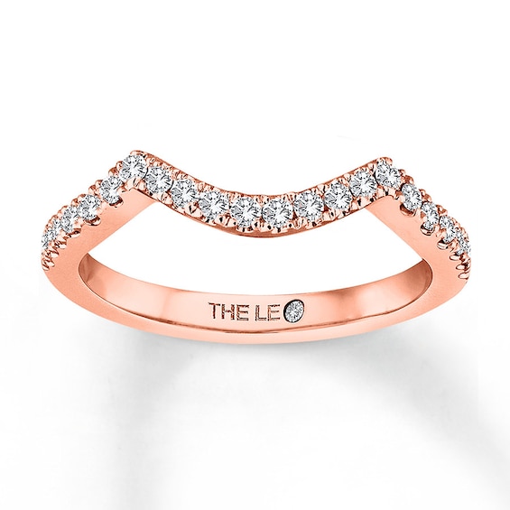 THE LEO Diamond Wedding Band 1/4 ct tw Round-cut 14K Rose Gold