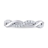 Thumbnail Image 3 of THE LEO Diamond Wedding Band 1/5 ct tw Round-cut 14K White Gold