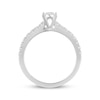Thumbnail Image 3 of THE LEO Diamond Engagement Ring 3/4 ct tw Princess & Round-cut 14K White Gold