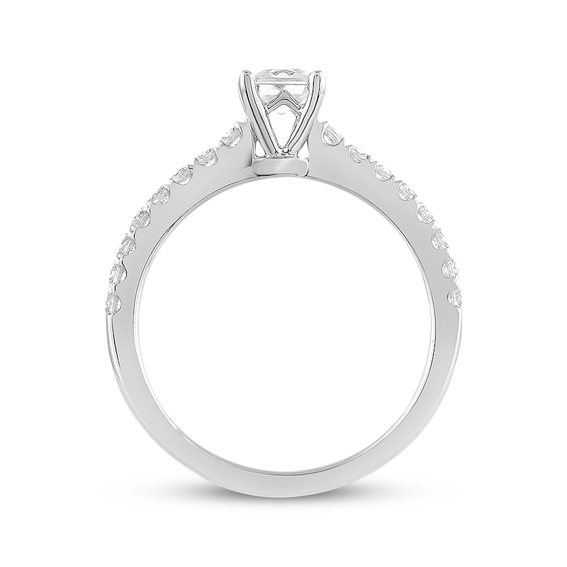 Main Image 3 of THE LEO Diamond Engagement Ring 3/4 ct tw Princess & Round-cut 14K White Gold