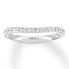 Thumbnail Image 1 of THE LEO Diamond Wedding Band 1/5 ct tw Round-cut 14K White Gold