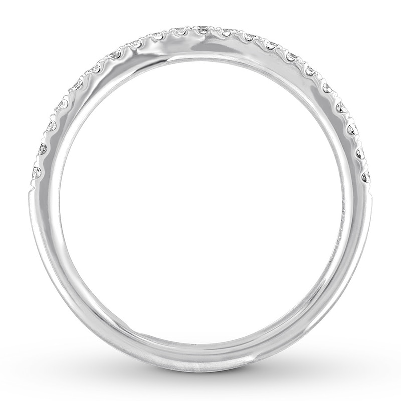 Main Image 2 of THE LEO Diamond Wedding Band 1/5 ct tw Round-cut 14K White Gold