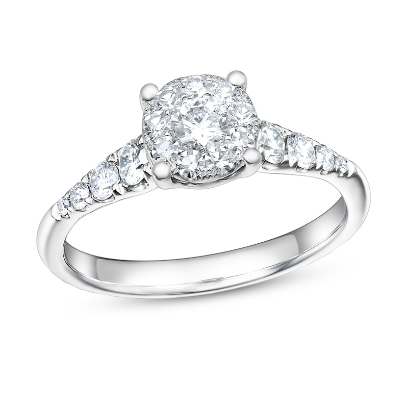 Main Image 1 of Diamond Engagement Ring 5/8 ct tw 14K White Gold