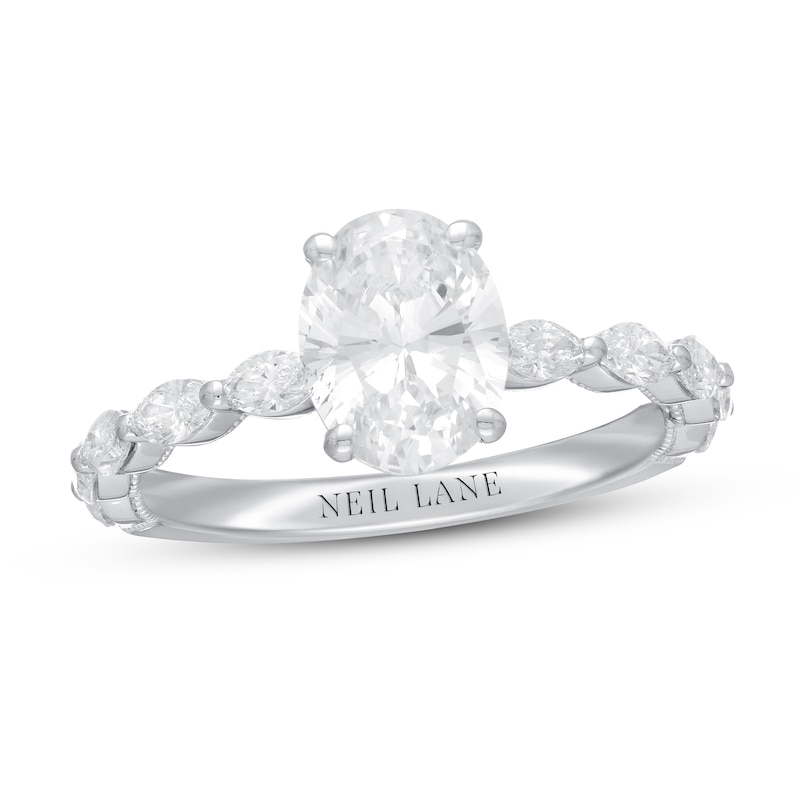 Neil Lane Premiere Oval-cut Diamond Engagement Ring 2 ct tw 14K White Gold