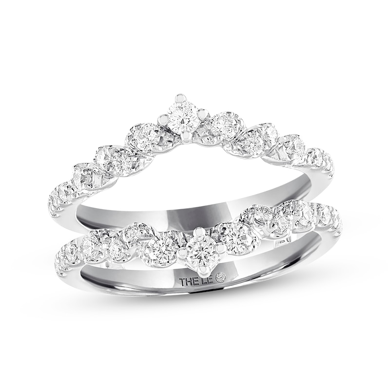 THE LEO Diamond Enhancer Ring 5/8 ct tw Round-cut 14K White Gold