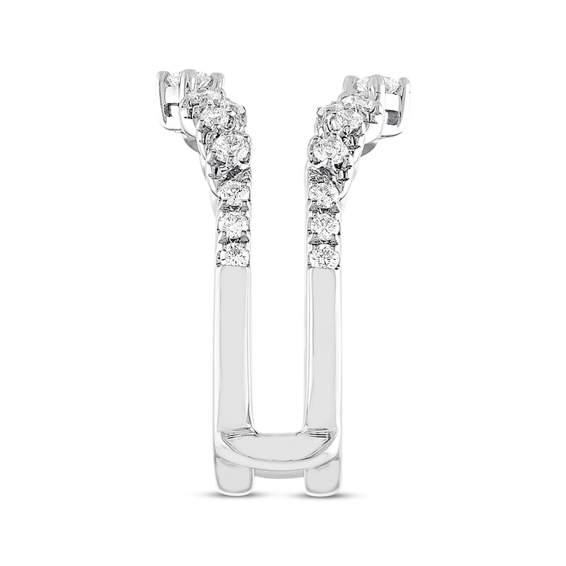 THE LEO Diamond Enhancer Ring 5/8 ct tw Round-cut 14K White Gold