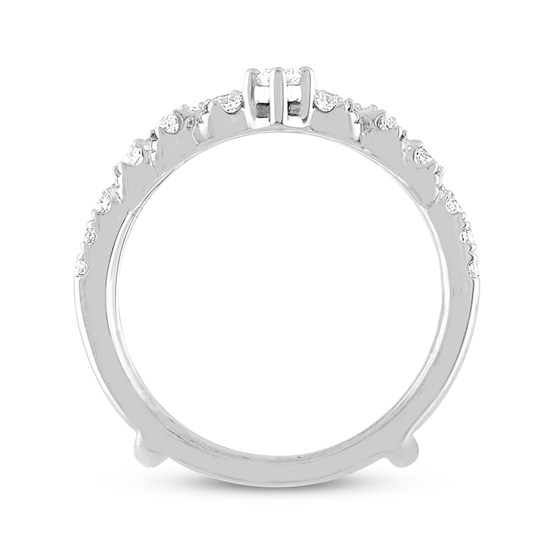 THE LEO Diamond Enhancer Ring 5/8 ct tw Round-cut 14K White Gold