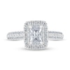 Thumbnail Image 3 of THE LEO Diamond Engagement Ring 1 ct tw Emerald & Round-cut 14K White Gold