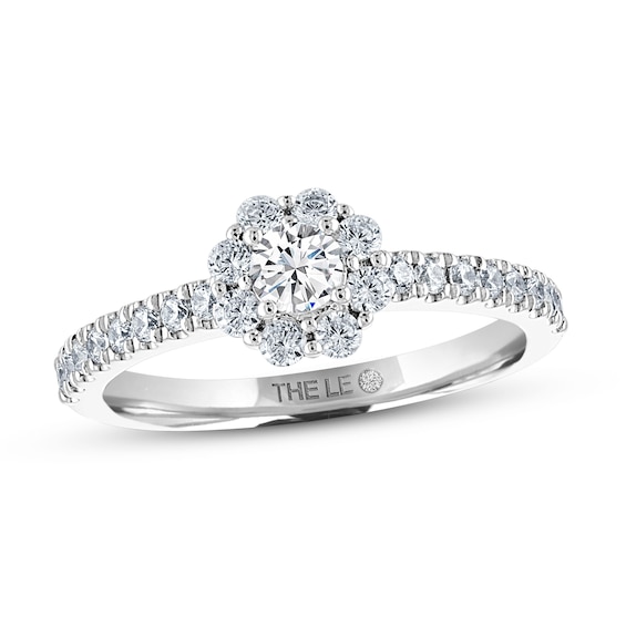 Kay THE LEO Diamond Engagement Ring 1/2 ct tw Round-cut 14K White Gold