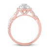 Thumbnail Image 2 of Now + Forever Diamond Engagement Ring 1/2 ct tw Pear & Round 10K Rose Gold