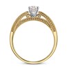 Round-cut Diamond Engagement Ring 3/4 ct tw 14K Yellow Gold