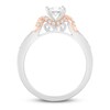 Diamond Engagement Ring 3/4 ct tw Princess & Round-cut 14K Two-tone Gold