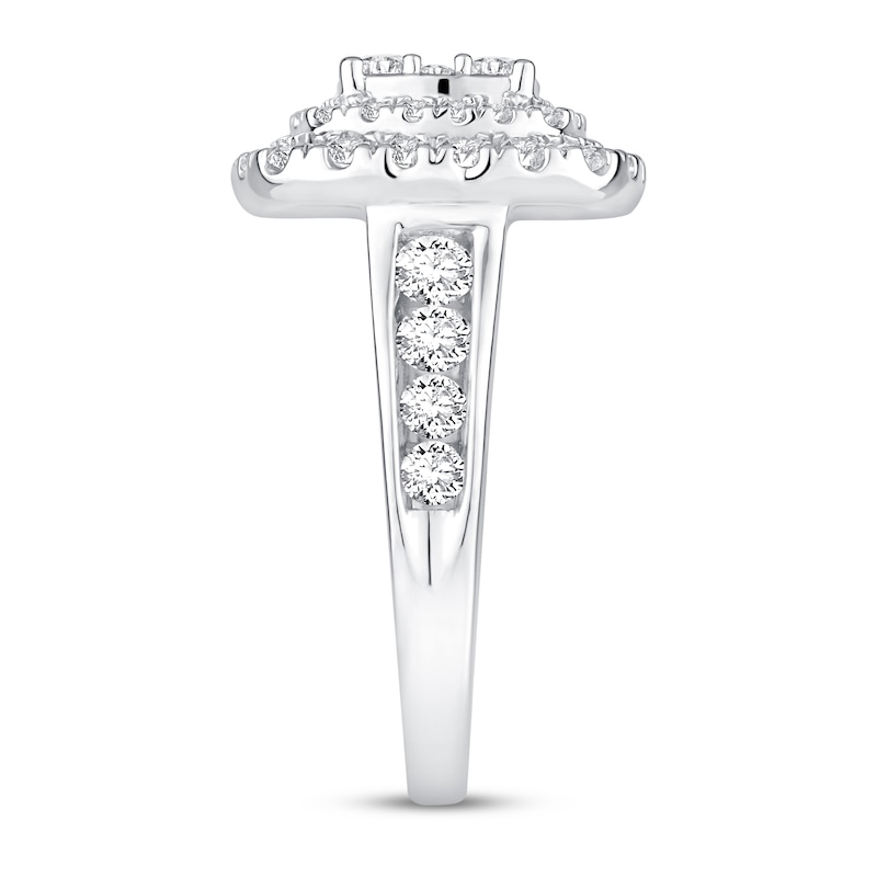 Diamond Engagement Ring 2 ct tw Round-cut 14K White Gold