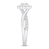 Thumbnail Image 3 of Now + Forever Diamond Engagement Ring 1/2 ct tw Oval & Round-cut 14K White Gold