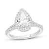 Thumbnail Image 0 of Diamond Engagement Ring 1-3/8 ct tw Pear & Round 14K White Gold