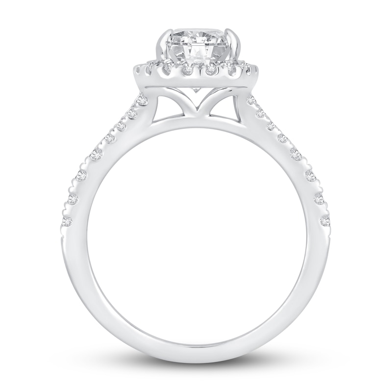 Main Image 2 of Now + Forever Diamond Engagement Ring 1-3/8 ct tw Pear & Round 14K White Gold