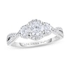 Thumbnail Image 0 of Adrianna Papell Three-Stone Diamond Engagement Ring 7/8 ct tw 14K White Gold
