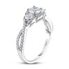 Thumbnail Image 1 of Adrianna Papell Three-Stone Diamond Engagement Ring 7/8 ct tw 14K White Gold