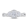 Thumbnail Image 2 of Adrianna Papell Three-Stone Diamond Engagement Ring 7/8 ct tw 14K White Gold