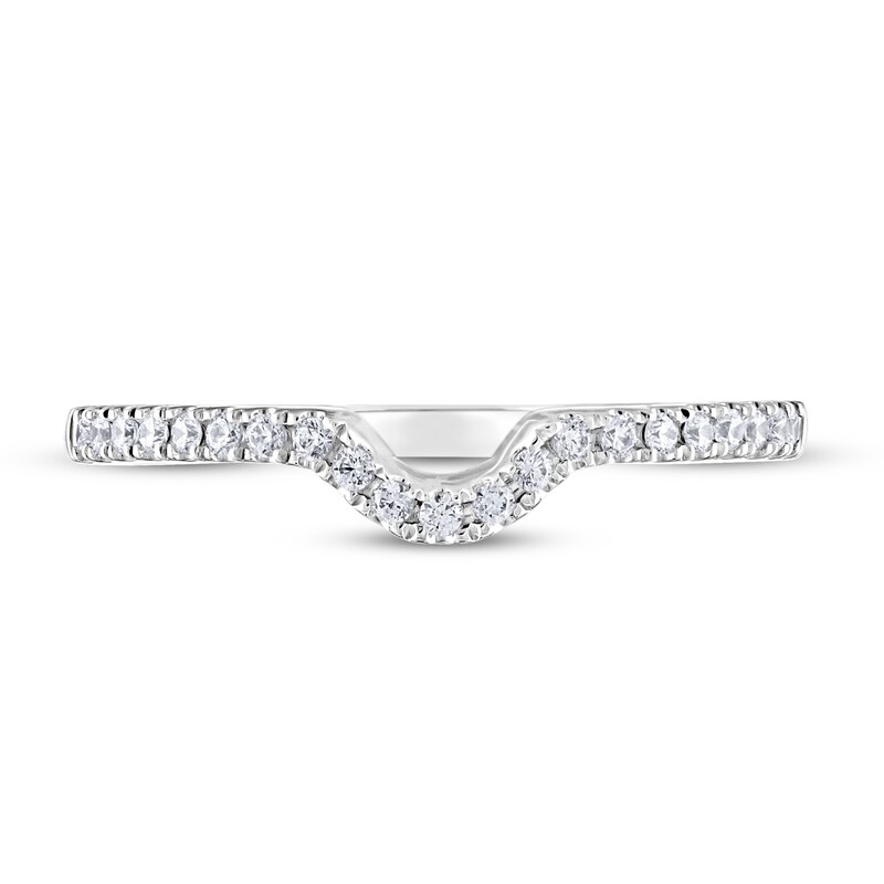 Adrianna Papell Diamond Wedding Band 1/8 ct tw 14K White Gold