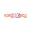 Thumbnail Image 2 of Adrianna Papell Diamond Engagement Ring 3/8 ct tw Round-cut 14K Rose Gold