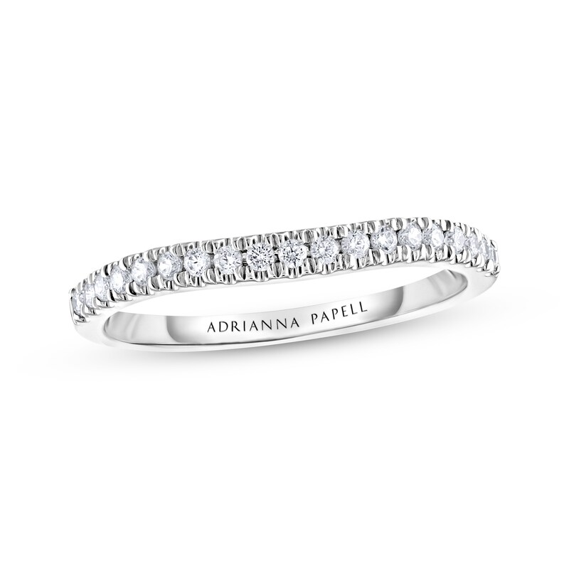 Adrianna Papell Diamond Wedding Band 1/5 ct tw 14K White Gold