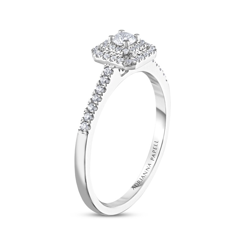 Adrianna Papell Diamond Engagement Ring 1/4 ct tw 14K White Gold