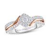 Thumbnail Image 0 of Adrianna Papell Diamond Engagement Ring 1/4 ct tw 14K Two-Tone Gold