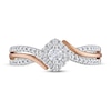 Thumbnail Image 2 of Adrianna Papell Diamond Engagement Ring 1/4 ct tw 14K Two-Tone Gold