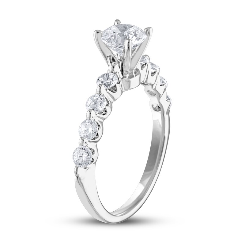 Adrianna Papell Diamond Engagement Ring 1-5/8 ct tw Round-cut 14K White Gold