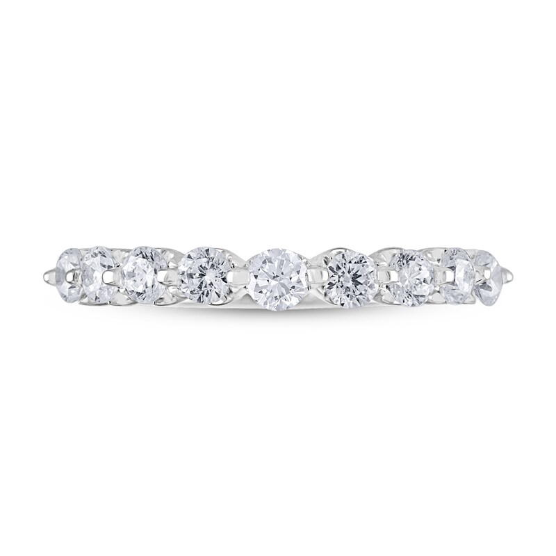 Adrianna Papell Diamond Wedding Band 7/8 ct tw Round-cut 14K White Gold