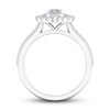 Thumbnail Image 1 of Diamond Engagement Ring 7/8 ct tw Oval & Round-cut 14K White Gold