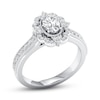 Thumbnail Image 4 of Now + Forever Diamond Engagement Ring 7/8 ct tw Oval & Round-cut 14K White Gold
