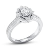 Thumbnail Image 3 of Diamond Engagement Ring 7/8 ct tw Oval & Round-cut 14K White Gold